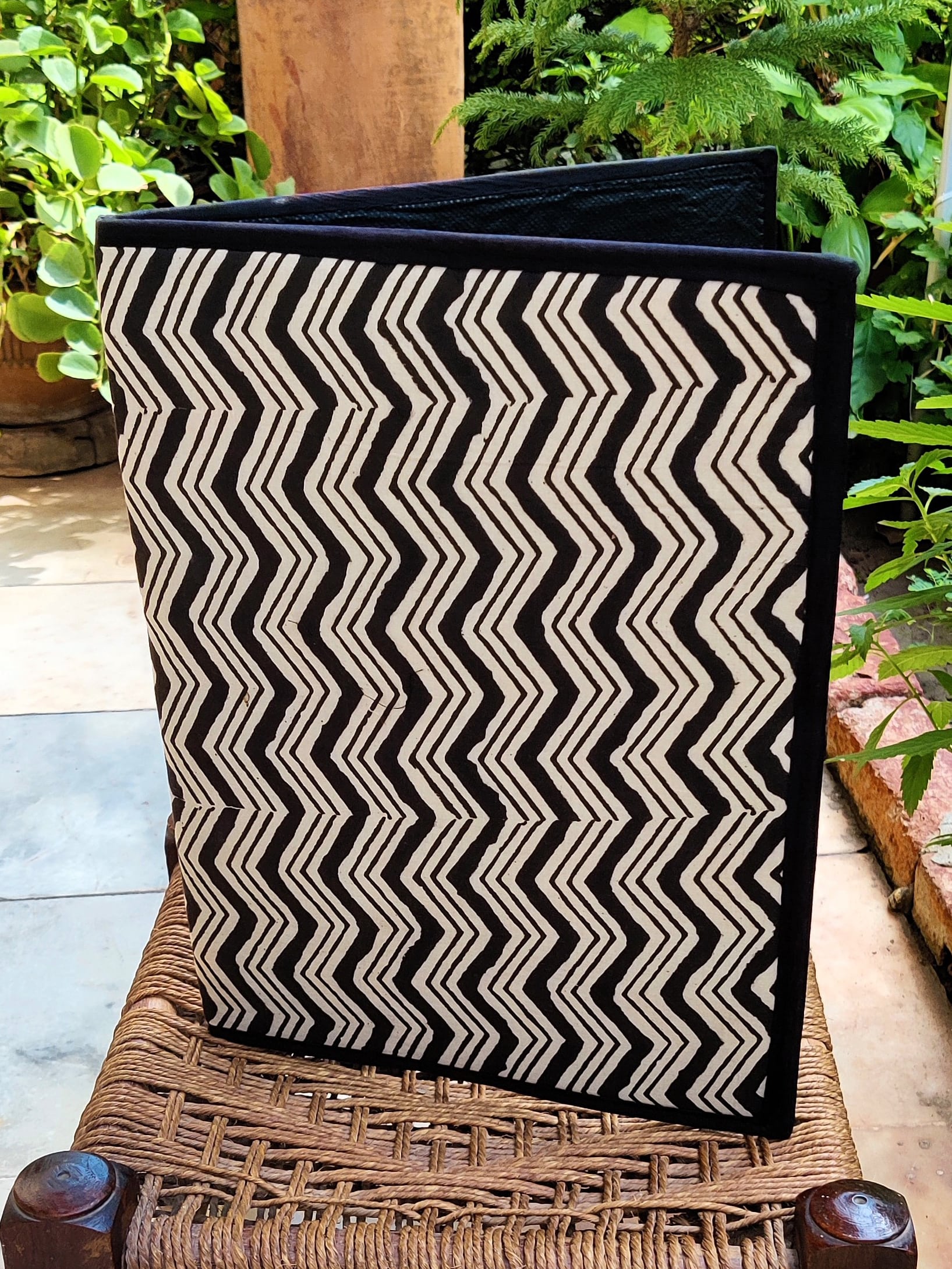 Siah Aab Ajrakh block printed file folder