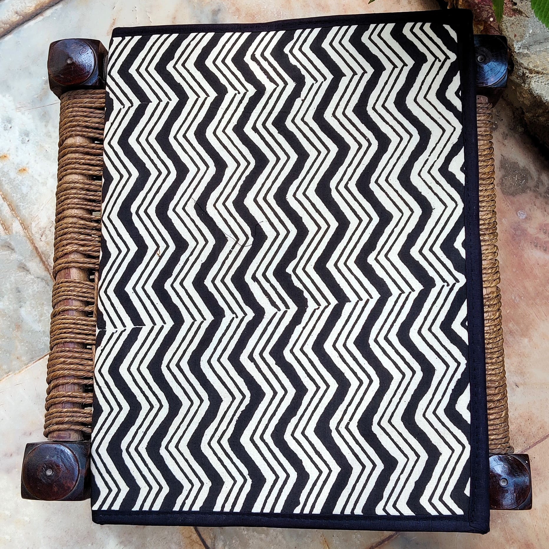 Siah Aab Ajrakh block printed file folder