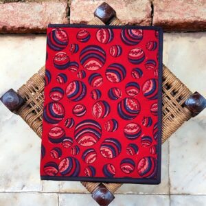 Surkh Dayra Ajrakh block printed file folder